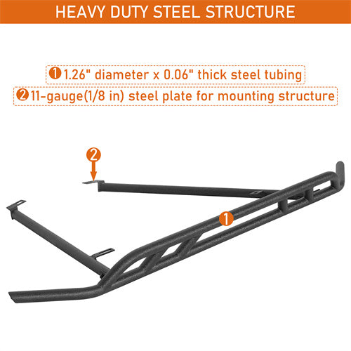 Load image into Gallery viewer, Hooke Road Tube Rear Bumper for 2015-2019 Subaru Outback b4762s 7