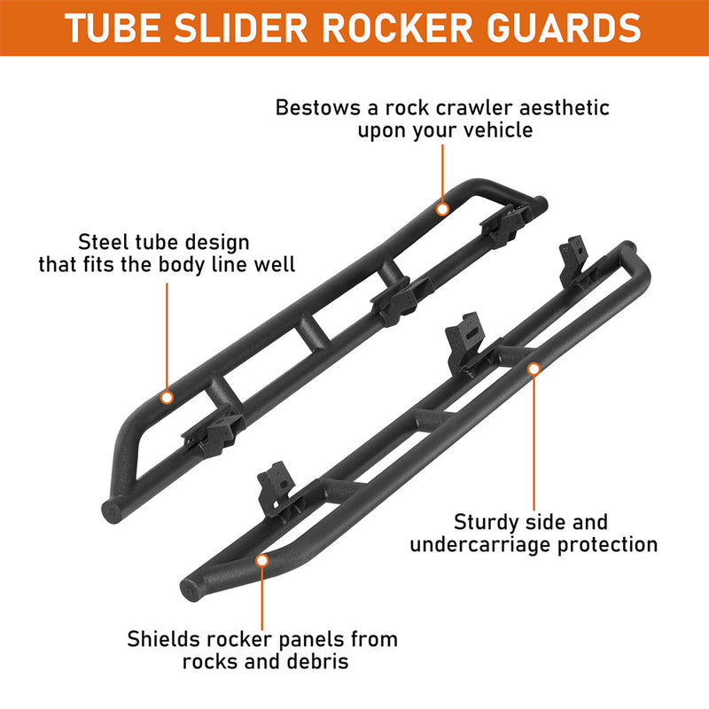 Load image into Gallery viewer, Hooke Road Tube Rock Slider for 2021-2026 Ford Bronco 4-Door b8950s 7