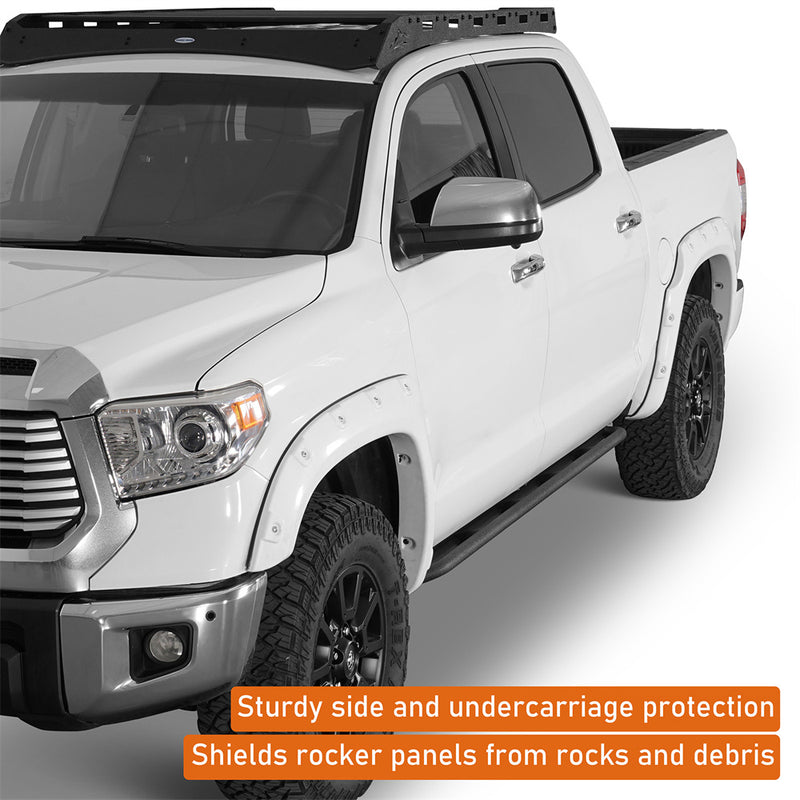 Load image into Gallery viewer, Hooke Road Tube Rock Sliders for 2007-2021 Toyota Tundra CrewMax b5017 7