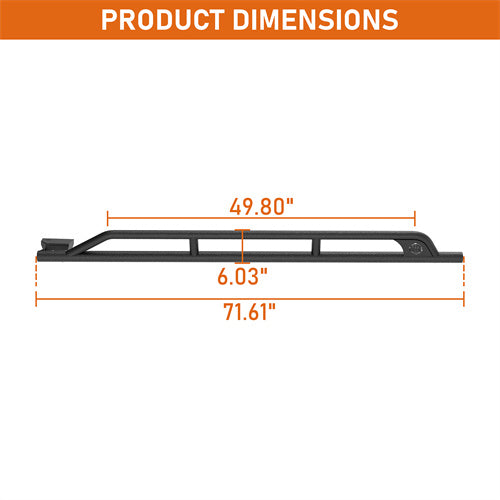 Load image into Gallery viewer, Hooke Road Tube Slider Rocker Guards for 2015-2019 Subaru Outback b4760s 5