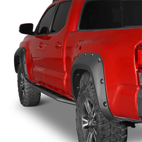 Load image into Gallery viewer, 2016-2023 Toyota Tacoma Side Steps Tube Slider Rocker Guards 4x4 Truck Parts - Hooke Road b4216s 8