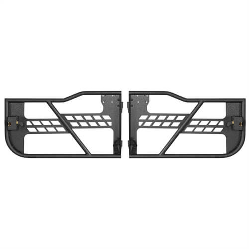 18-23 Jeep Wrangler JL Tubular Half Doors w/Side View Mirrors For 2-Door - Hooke Road b3046s 12