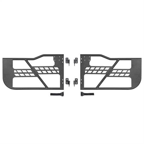 Load image into Gallery viewer, 18-23 Jeep Wrangler JL Tubular Half Doors w/Side View Mirrors For 2-Door - Hooke Road b3046s 13
