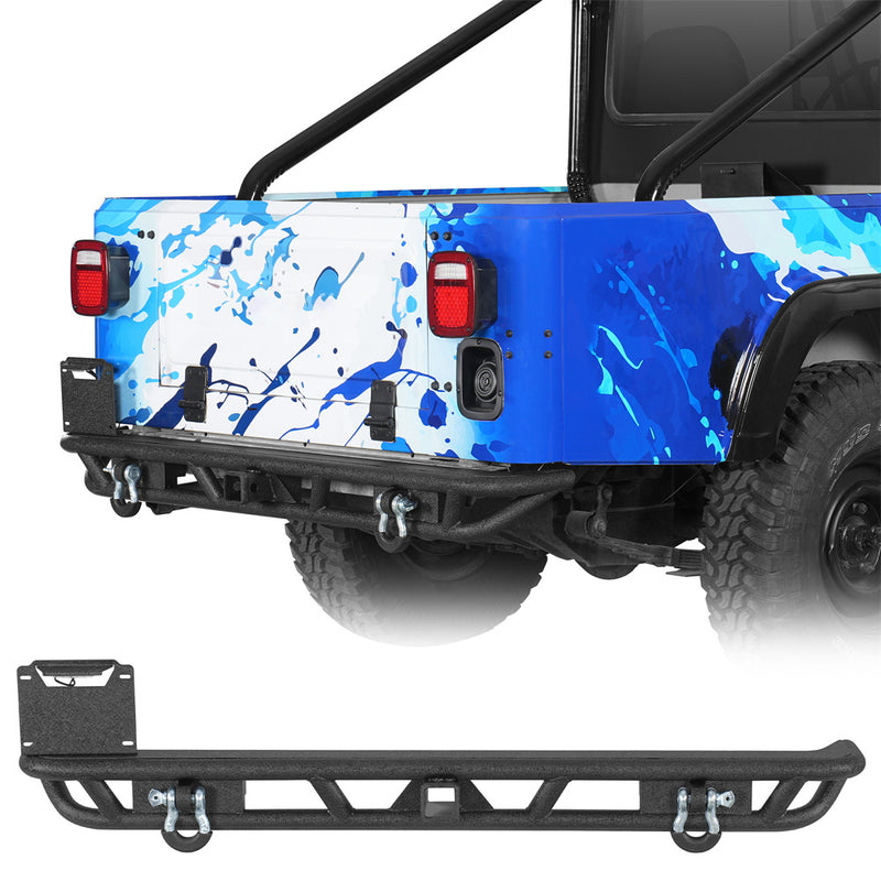 Load image into Gallery viewer, Tubular Rear Bumper for 1976-1986 Jeep CJ-5 CJ-7 CJ-8 Scrambler Hooke Road b1089s 1