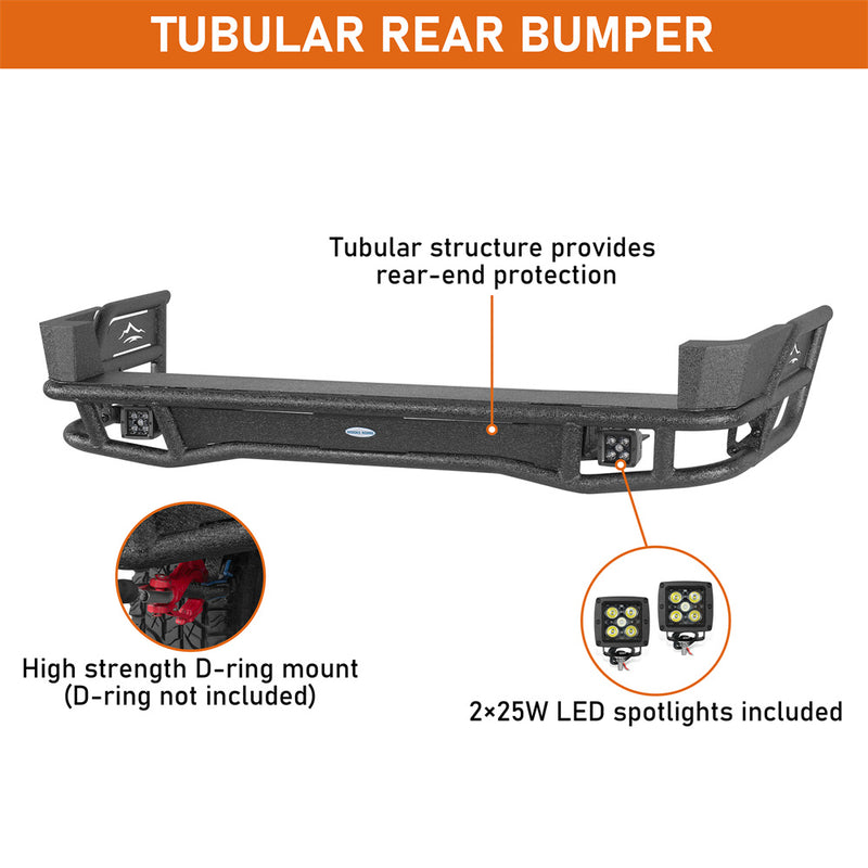 Load image into Gallery viewer, Hooke Road Tubular Rear Bumper 1996-2002 Toyota 4Runner b9760s 8