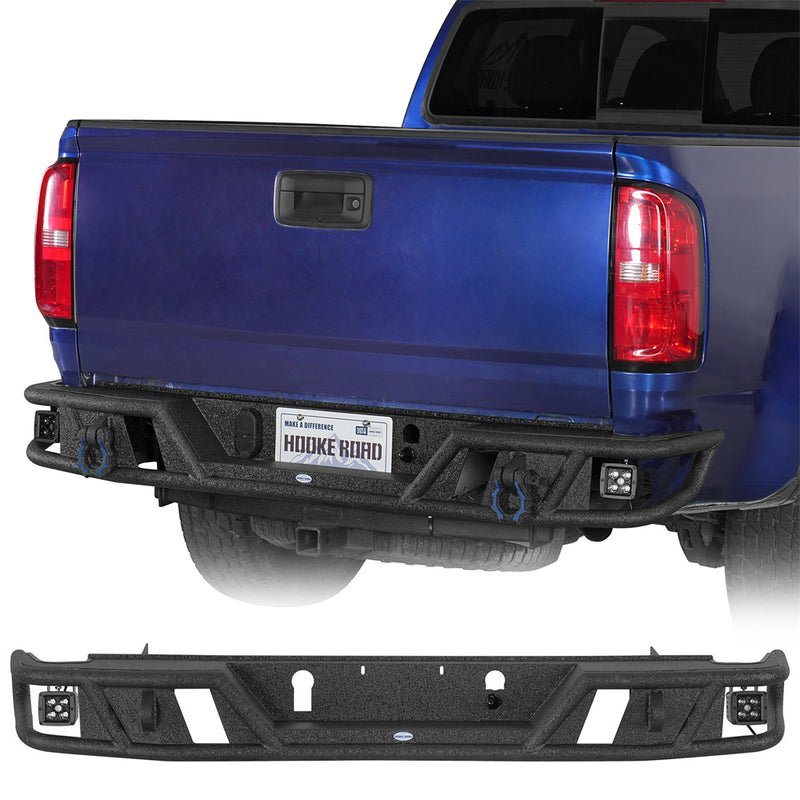 Load image into Gallery viewer, Tubular Rear Bumper for 2015-2022 Chevy Colorado & GMC Canyon Hooke Road b9126s 1
