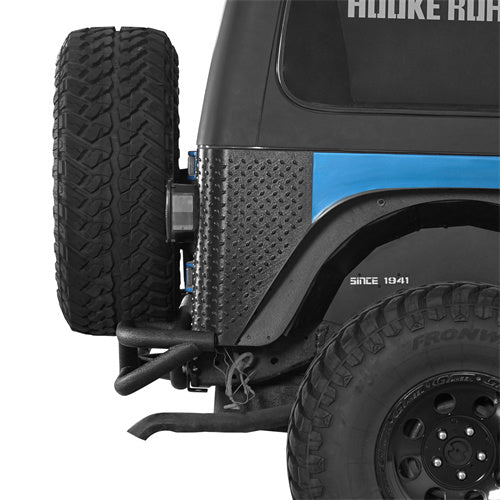 Load image into Gallery viewer, Hooke Road Tubular Rear Bumper for 1987-2006 Jeep Wrangler YJ TJ b1083s 2