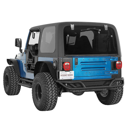 Load image into Gallery viewer, Hooke Road Tubular Rear Bumper for 1987-2006 Jeep Wrangler YJ TJ b1083s 3
