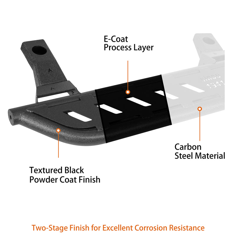 Load image into Gallery viewer, Hooke Road Tubular Side Steps for 1997-2006 Jeep Wrangler TJ, Excluding Unlimited b1037 11
