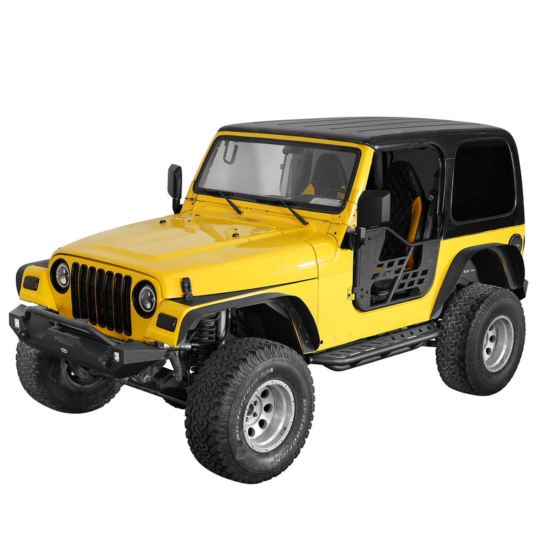 Load image into Gallery viewer, Hooke Road Tubular Side Steps for 1997-2006 Jeep Wrangler TJ, Excluding Unlimited b1037 4