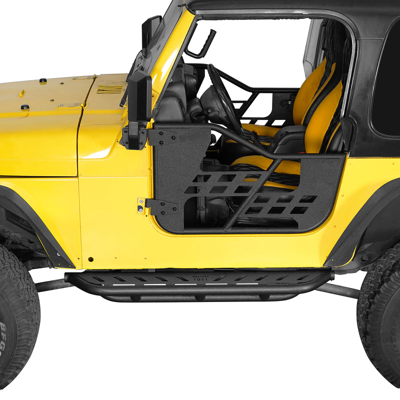 Load image into Gallery viewer, Hooke Road Tubular Side Steps for 1997-2006 Jeep Wrangler TJ, Excluding Unlimited b1037 5