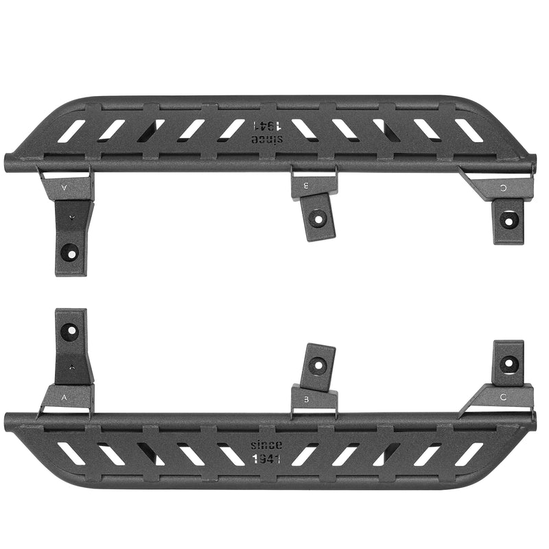 Load image into Gallery viewer, Hooke Road Tubular Side Steps for 1997-2006 Jeep Wrangler TJ, Excluding Unlimited b1037 8