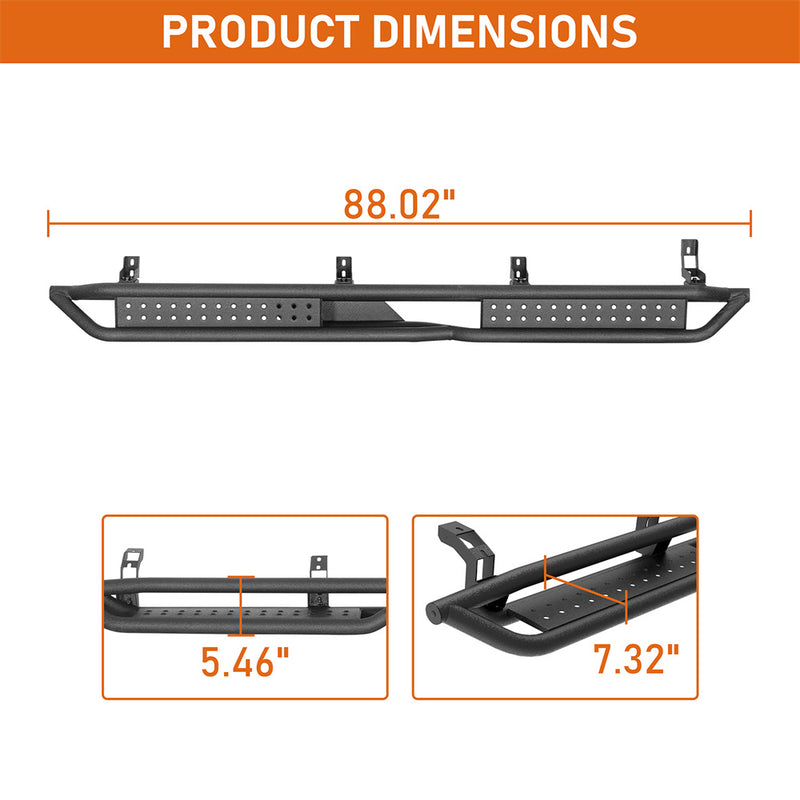 Load image into Gallery viewer, Hooke Road Two-Stair Nerf Side Step for Tundra 2007-2021 Toyota Tundra CrewMax b5025 4