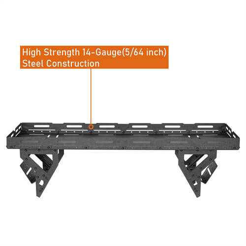 Load image into Gallery viewer, Hooke Road Universal Spare Tire Utility Basket Fits for 30" to 40" Tire for Jeep Wrangler JK JL TJ YJ CJ & Ford Bronco b1031s 18