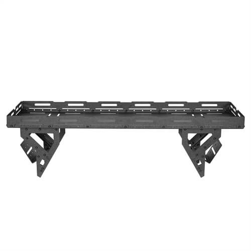 Load image into Gallery viewer, Hooke Road Universal Spare Tire Utility Basket Fits for 30" to 40" Tire for Jeep Wrangler JK JL TJ YJ CJ & Ford Bronco b1031s 19
