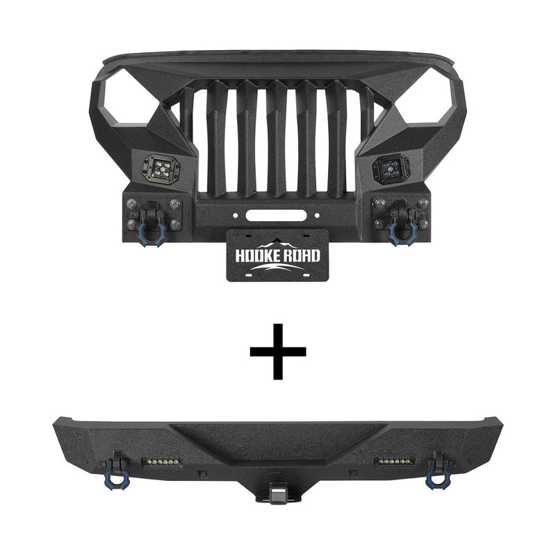 Load image into Gallery viewer, Mad Max Grill Front Bumper & Rear Bumper(18-26 Jeep Wrangler JL) - Hooke Road