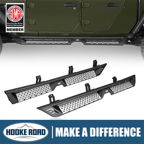 Load image into Gallery viewer, Jeep Gladiator Side Steps Wheel To Wheel Running Boards Pickup Truck Parts - Hooke Road b7017 1