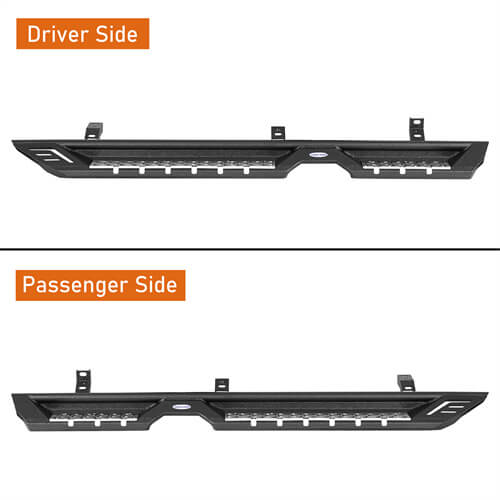 Load image into Gallery viewer, 2021 2022 2023 Ford Bronco Wheel To Wheel Running Boards Side Steps 4x4 Truck Parts For 4-Door - Hooke Road b8928 14