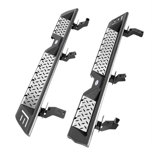 Load image into Gallery viewer, 2021 2022 2023 Ford Bronco Wheel To Wheel Running Boards Side Steps 4x4 Truck Parts For 4-Door - Hooke Road b8928 20