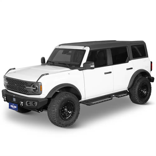 Load image into Gallery viewer, 2021 2022 2023 Ford Bronco Wheel To Wheel Running Boards Side Steps 4x4 Truck Parts For 4-Door - Hooke Road b8928 4