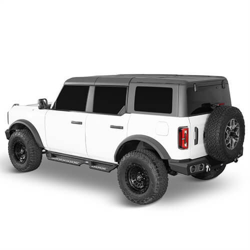 Load image into Gallery viewer, 2021 2022 2023 Ford Bronco Wheel To Wheel Running Boards Side Steps 4x4 Truck Parts For 4-Door - Hooke Road b8928 5