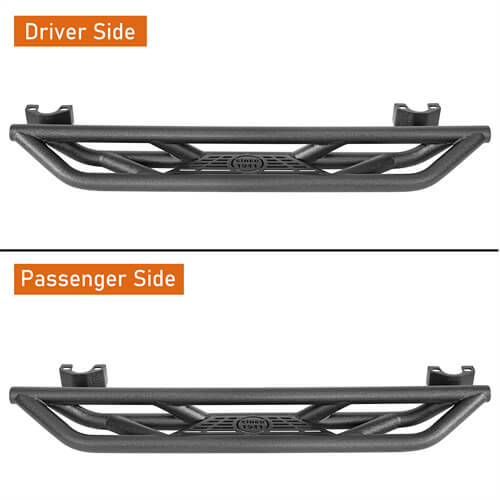Load image into Gallery viewer, 2007-2018 Jeep Wrangler JK Wheel To Wheel Running Boards Side Steps 4x4 Parts For 2-Door - Hooke Road b22087 18