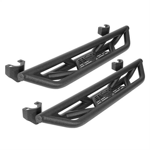 Load image into Gallery viewer, 2007-2018 Jeep Wrangler JK Wheel To Wheel Running Boards Side Steps 4x4 Parts For 2-Door - Hooke Road b22087 20