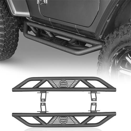 Load image into Gallery viewer, 18-23 Jeep Wrangler JL Wheel To Wheel Running Boards 4x4 Jeep Parts For 2-Door - Hooke Road b3050 2