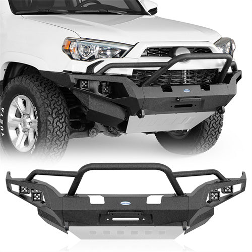Hooke Road 2014-2024 Toyota 4Runner Width Front Bumper with Winch Plate b9815s 1