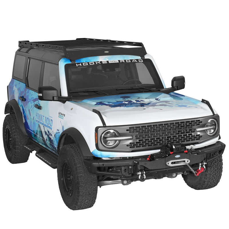 Load image into Gallery viewer, Winch Plate Mount for 2021-2026 Ford Bronco Steel Modular Bumper Hooke Road b8958s 3