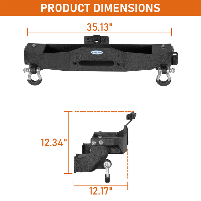 Load image into Gallery viewer, Winch Plate Mount for 2021-2026 Ford Bronco Steel Modular Bumper Hooke Road b8958s 6