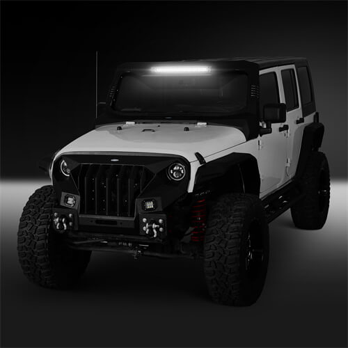 Load image into Gallery viewer, Jeep Wrangler JK Madmax Windshield Frame Cover Visor/Cowl 4x4 Jeep Parts - Hooke Road b2090s 10