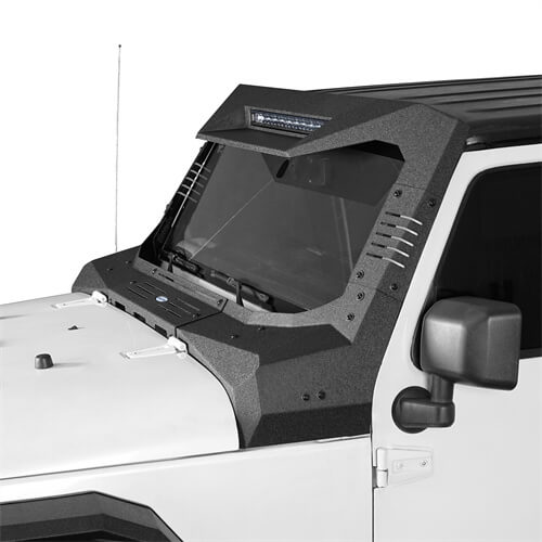 Load image into Gallery viewer, Jeep Wrangler JK Madmax Windshield Frame Cover Visor/Cowl 4x4 Jeep Parts - Hooke Road b2090s 9