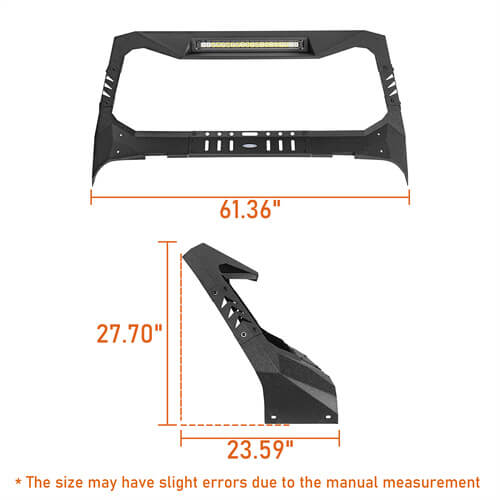 Load image into Gallery viewer, Jeep Wrangler JL & Gladiator JT Madmax Windshield Frame Cover Visor/Cowl 4x4 Jeep Parts - Hooke Road b3058s 16