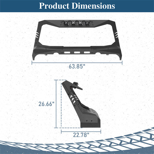 Load image into Gallery viewer, Mad Max Front Bumper & Windshield Frame Cover(07-18 Jeep Wrangler JK) - Hooke Road