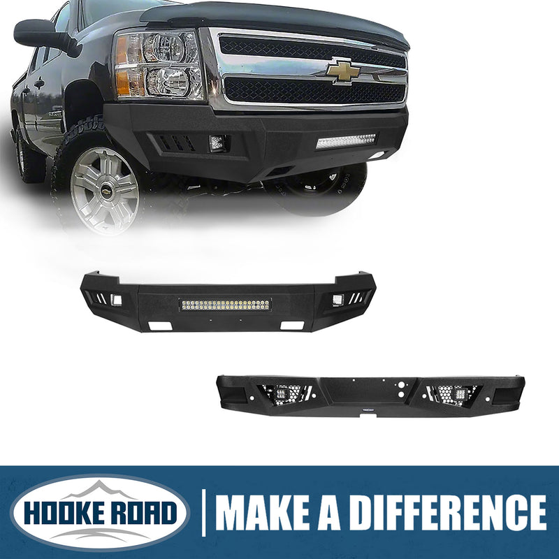 Load image into Gallery viewer, Hooke Road HR Front Bumper & Rear Bumper(07-13 Chevy Silverado 1500)