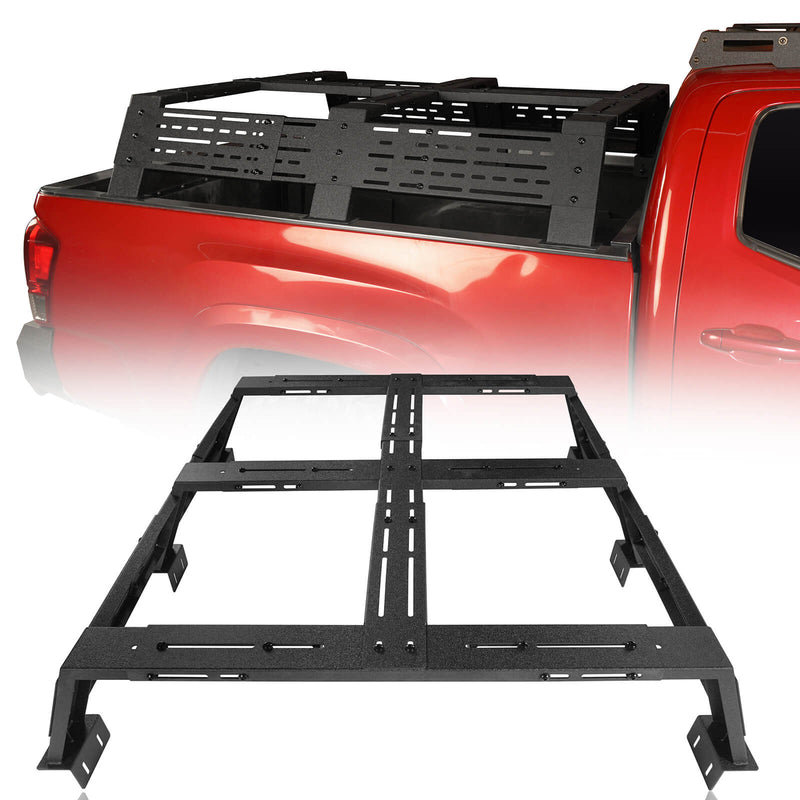 Load image into Gallery viewer, 12.2" High Overland Bed Rack Fits Toyota Tacoma & Tundra - Hooke Road b9907s 2