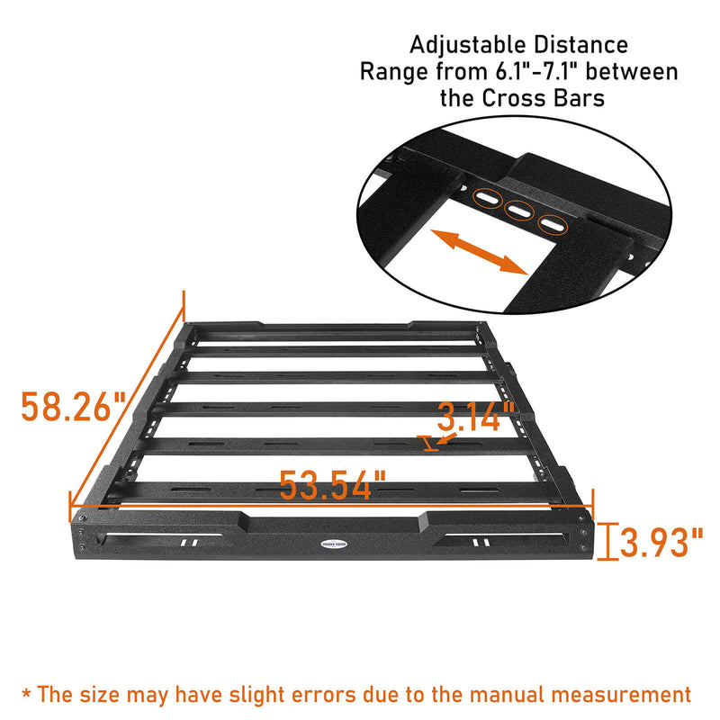 Load image into Gallery viewer, HR Hard Top Roof Rack Cargo for 2018-2022 Jeep Wrangler JL 4 Door & 2020-2022 Gladiator JT BXG.3035-S  9