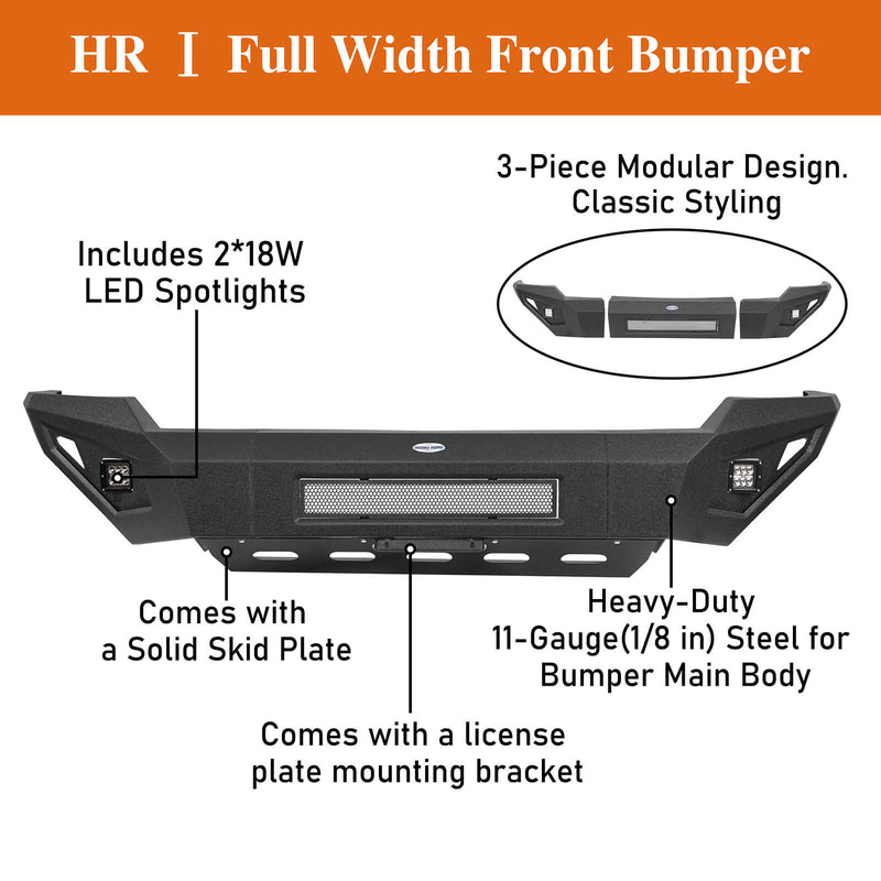 Load image into Gallery viewer, 2003-2005 Dodge Ram 2500 Front Bumper w/Skid Plate Replacement BXG.6461 8
