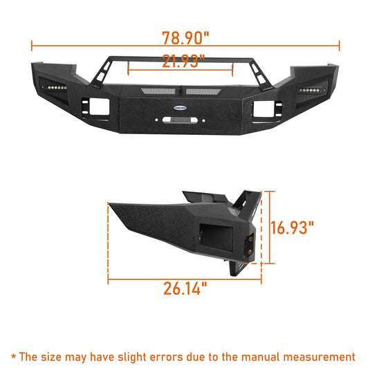 2005-2007 Ford F-250 Discovery Ⅰ Offroad Front Bumper w/ Winch Plate BXG.8502 12