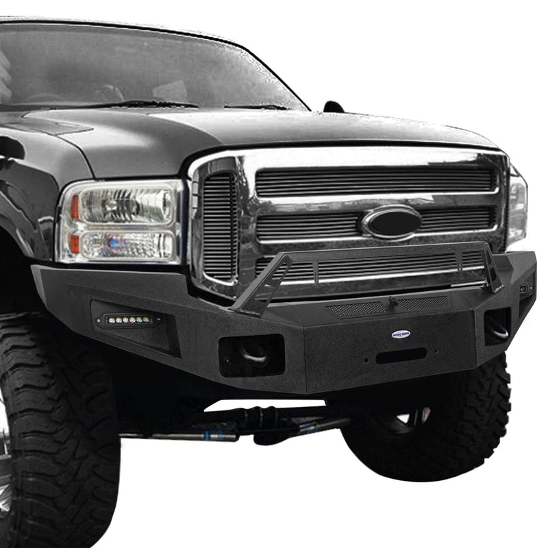 Load image into Gallery viewer, 2005-2007 Ford F-250 Discovery Ⅰ Offroad Front Bumper w/ Winch Plate BXG.8502 3