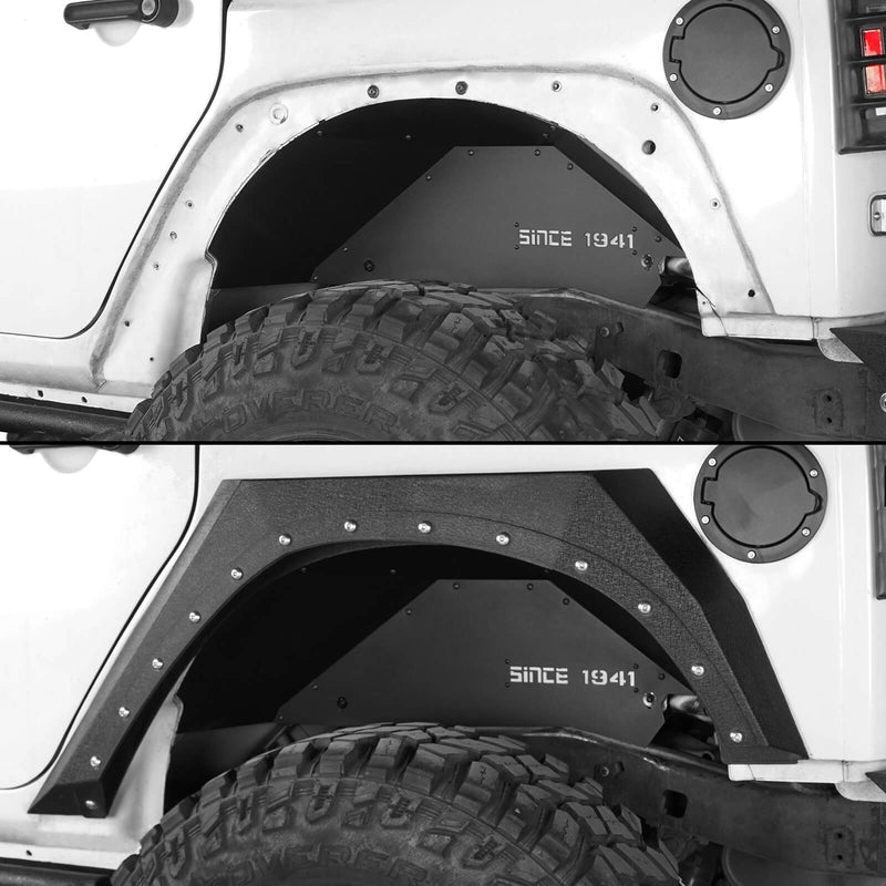Load image into Gallery viewer, 2007-2018 Jeep Wrangler JK “SINCE 1941” Rear Wheel Well Liners BXG.2068-S 3