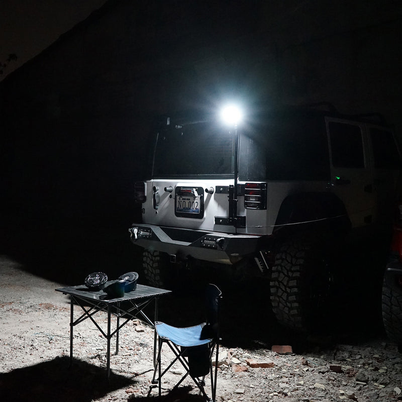 Load image into Gallery viewer, Hooke Road Outdoor LED Light Height Adjustable Camping Lamp with Pole System