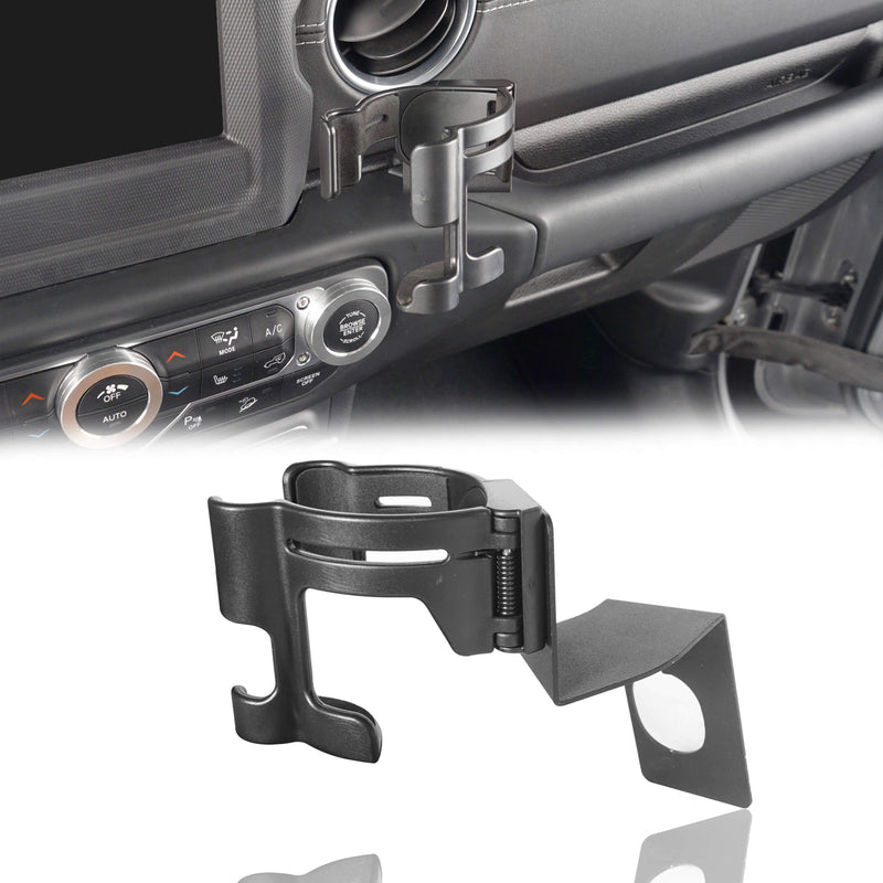 Load image into Gallery viewer, Hooke Road Drink Cup Holder Phone Mount Bracket for Jeep Wrangler JL 2018-2019 MMR1824 Jeep JK Accessories 2