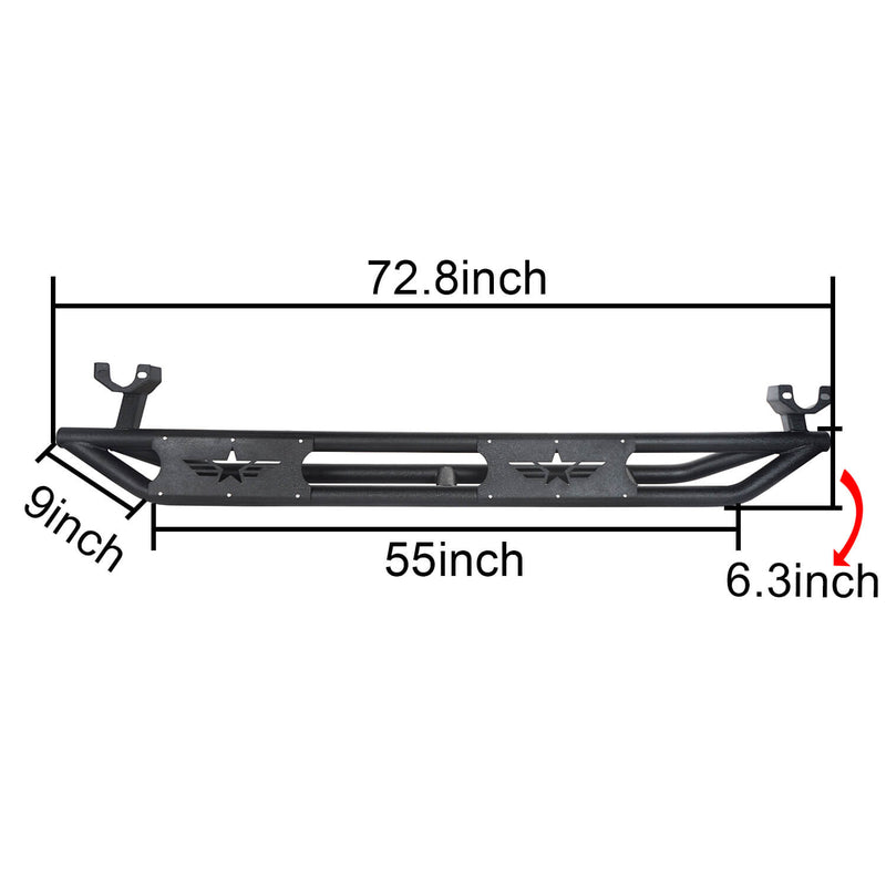 Load image into Gallery viewer, Jeep JK 4 Door Jeep Side Steps Jeep for 2007-2018 Jeep Wrangler JK bxg2026-1 15
