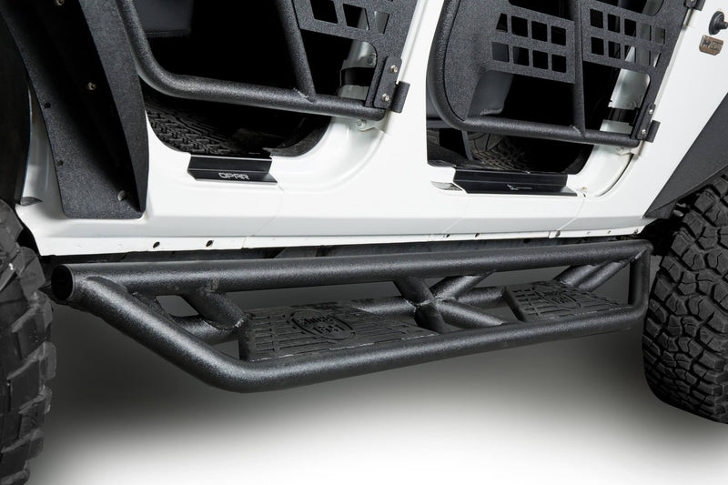 Load image into Gallery viewer, Hooke Road BLADE Side Steps Rocker Guard Nerf Bars(07-18 Jeep Wrangler JK JKU 4 Door)
