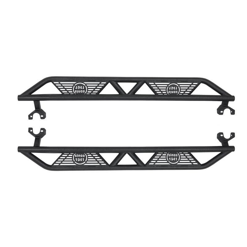Load image into Gallery viewer, Hooke Road BLADE Side Steps Rocker Guard Nerf Bars(07-18 Jeep Wrangler JK JKU 4 Door)