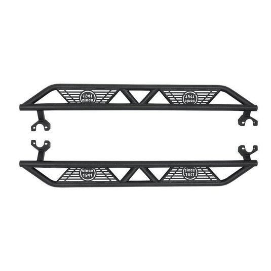 Hooke Road BLADE Side Steps Rocker Guard Nerf Bars(07-18 Jeep Wrangler JK JKU 4 Door)