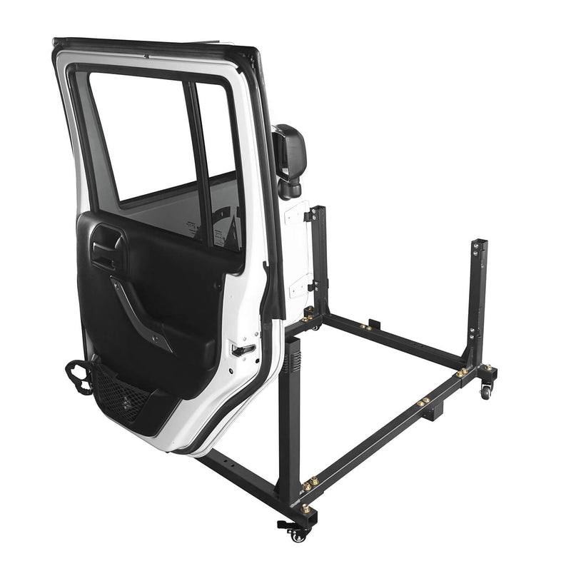Load image into Gallery viewer, Hooke Road Opar 4 Door Rock Crawler Door Storage Movable Cart Door Holder Sliding Rack for 2007-2018 Jeep Wrangler JK JKU u-Box 5