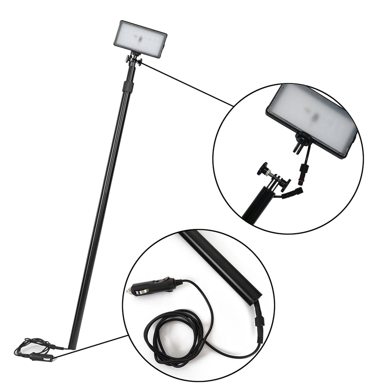 Load image into Gallery viewer, Hooke Road Outdoor LED Light Height Adjustable Camping Lamp with Pole System